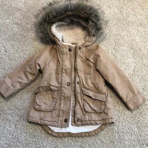 Old Navy Faux Fur Hooded Coat